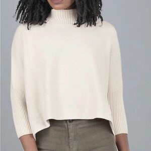 Aja Kerisma ecru cropped sweater